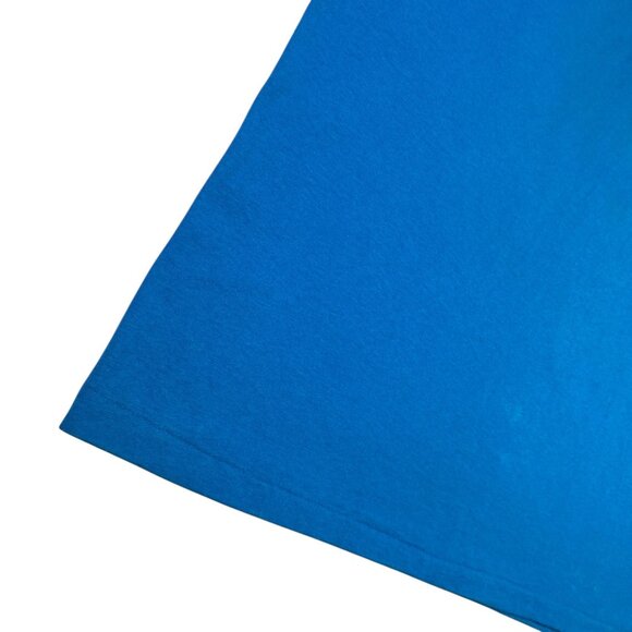 Vintage Hanes XL 90s "In Tune" Graphic TShirt Single Stitch Blue Retro Style - Picture 7 of 16